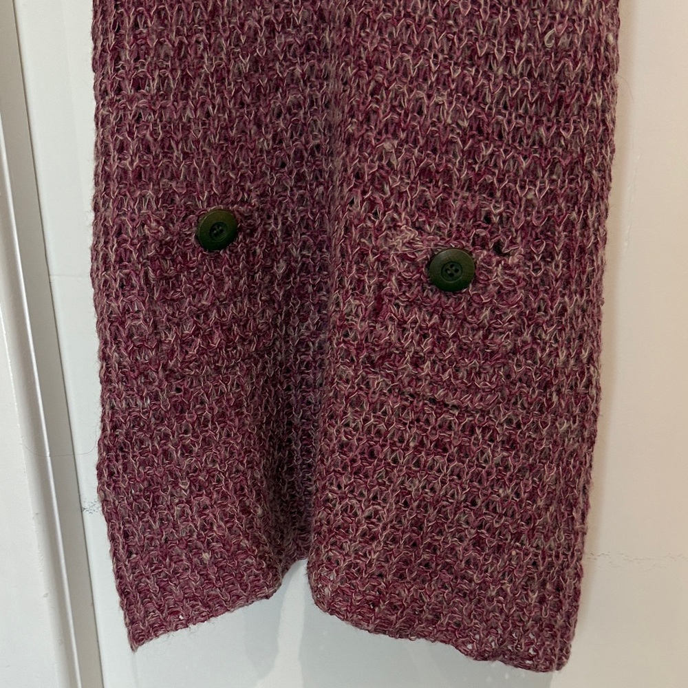 Purple Knit Short Sleeve Sweater Dress - Picture 4 of 6